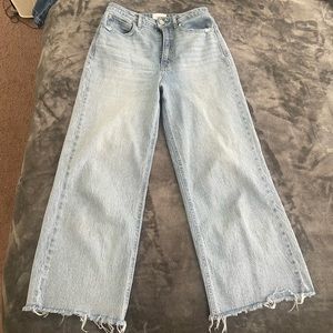 Unpublished Wide Leg Light Wash Cropped Jean